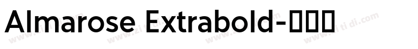 Almarose Extrabold字体转换